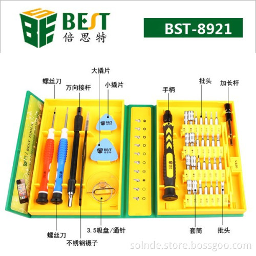 BEST #8921 38pcs laptop screwdriver repair tool